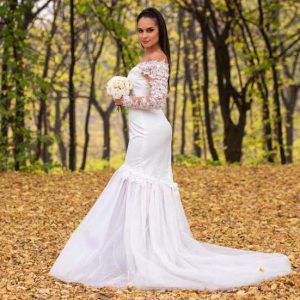 Fotózásra készült menyasszonyi ruha