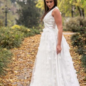 Fotózásra készült menyasszonyi ruha