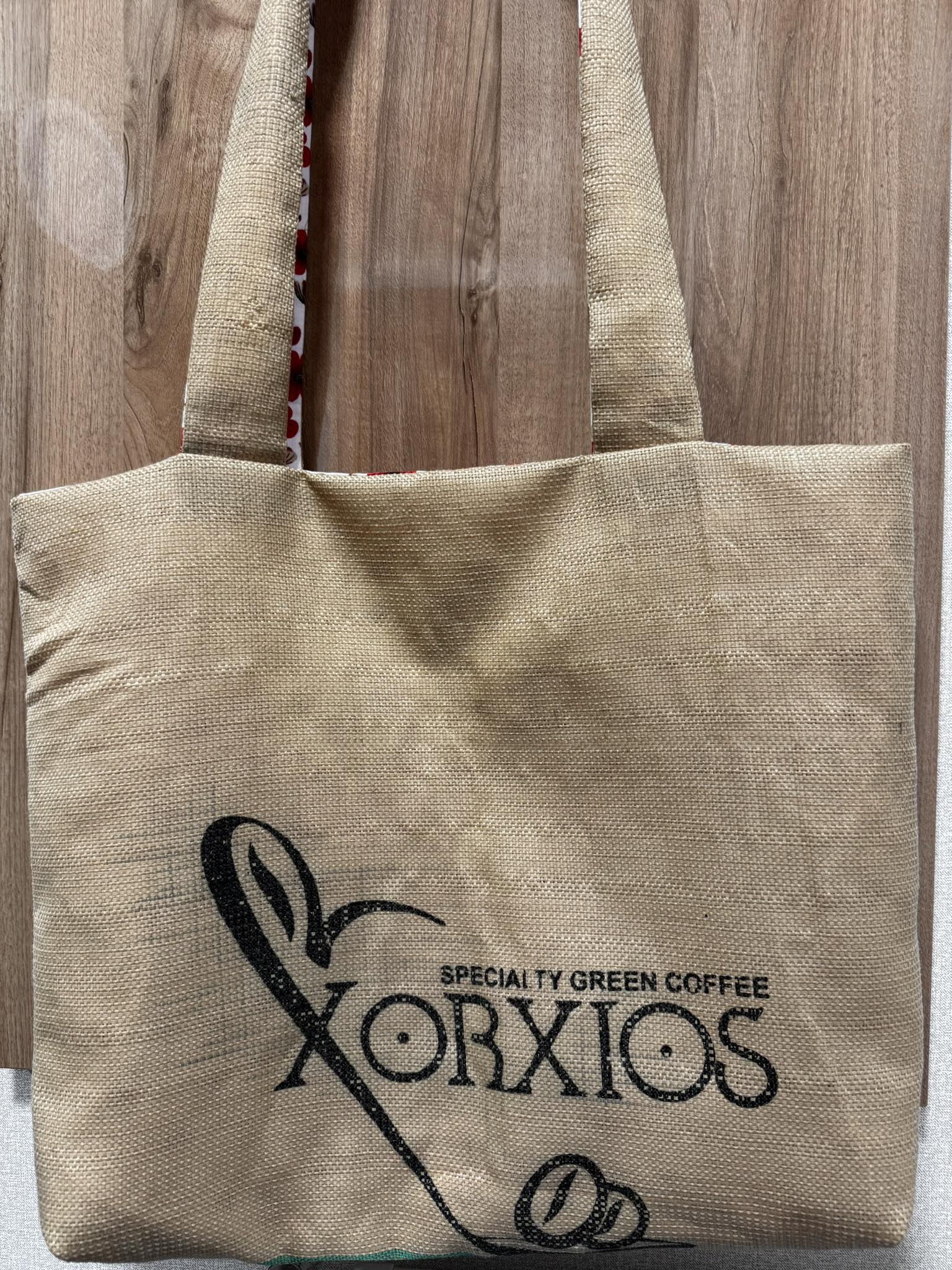 Shopper táska- Kávéimádóknak/ virágmintás - Image 4